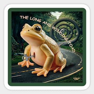 The Long and Winding Toad! Sticker